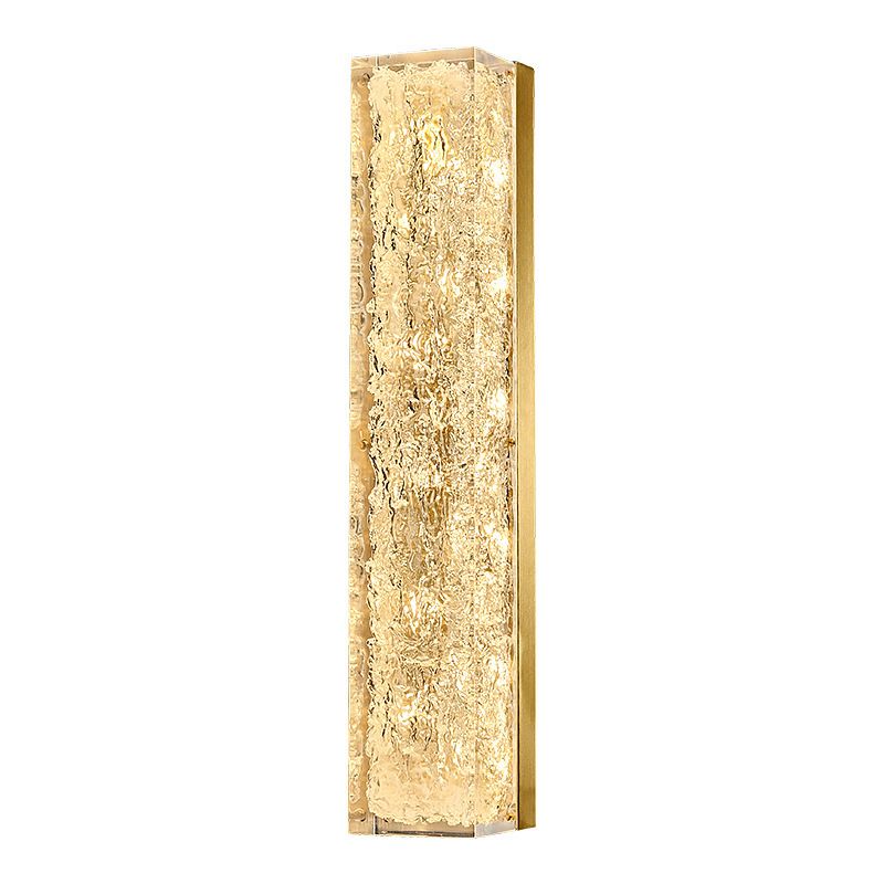 Rectangle Modern Wall Mounted Fixture Solid Brass and Resin LED Wall Sconce