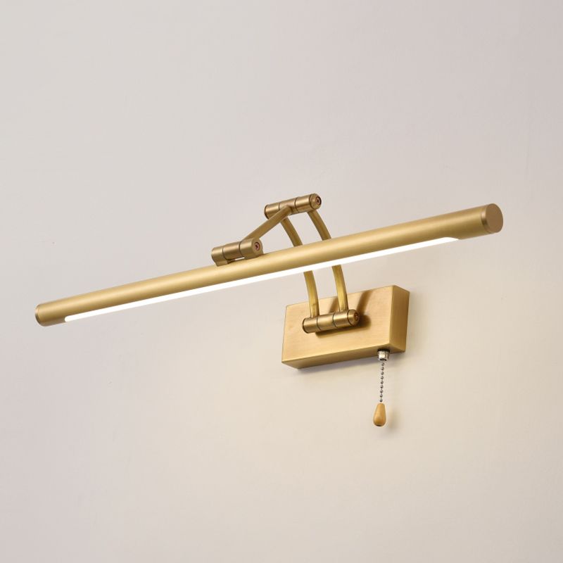 Mitte des Jahrhunderts moderne verstellbare Badezimmer Eitelkeitslicht Kupfer 1 Leichte Wand montierte Waschtischlichter