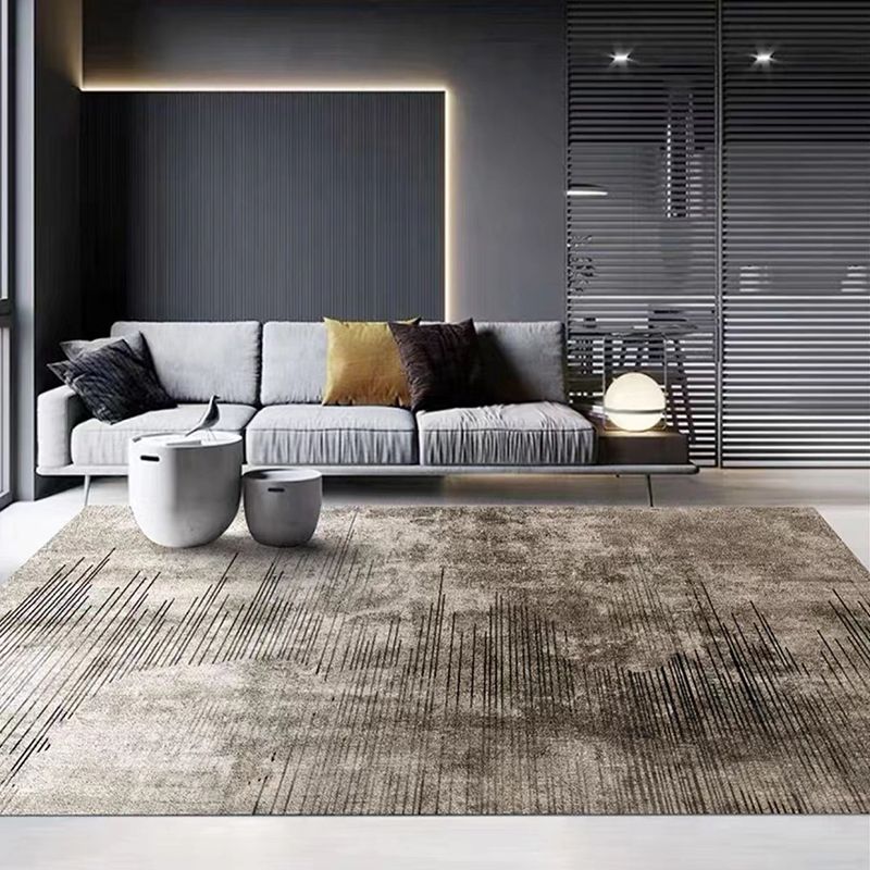 Brown Industrial Carpet Polyester Simple Carpet Washable Carpet for Home Decor