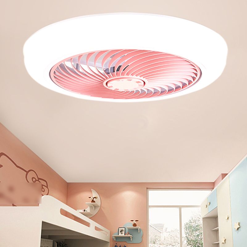 1 Light Ceiling Fan Light Modern Style Metal Ceiling Fan Light for Living Room