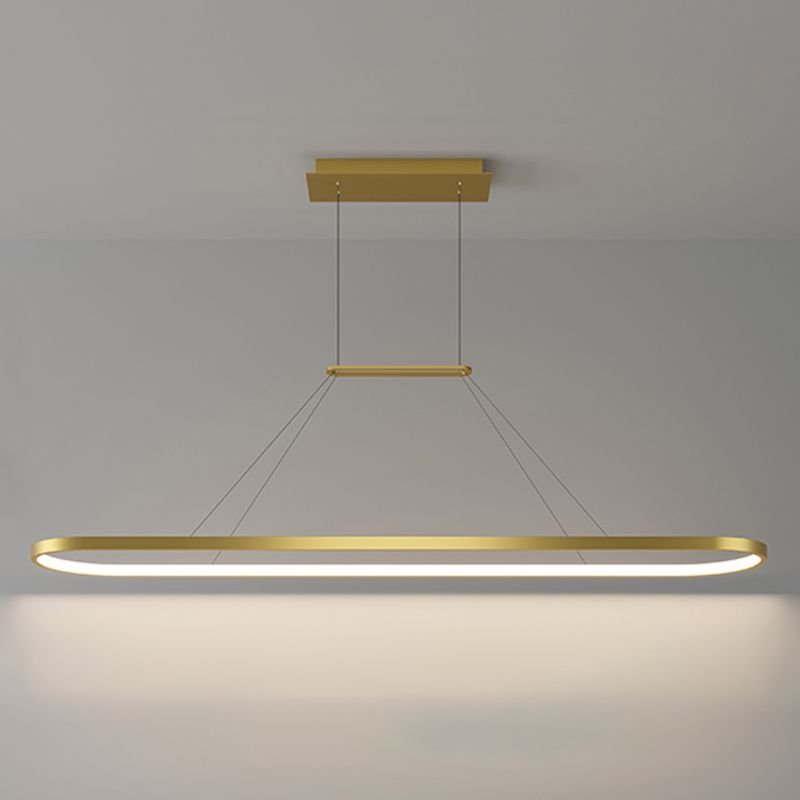 Geometrisch eilandverlichting Idee Moderne metalen hangluchting