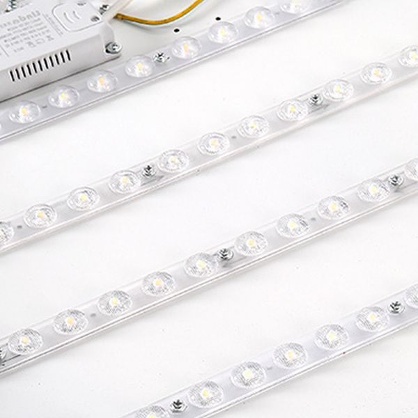 Geometry Shape LED Ceiling Lamp Modern Wood 1 Light Flush Mount for Dining Room Aisle