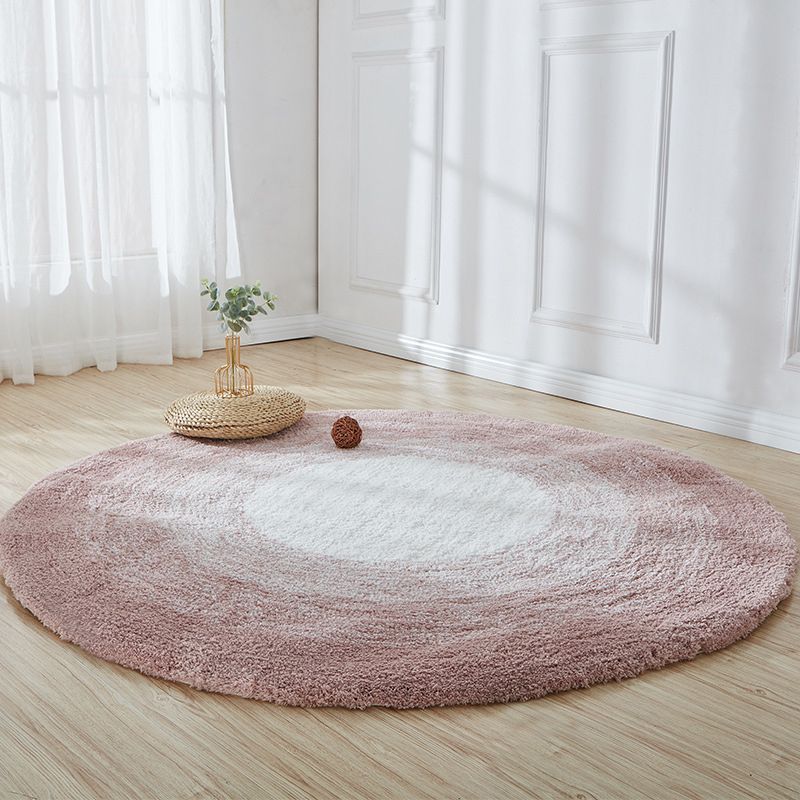 Gray Casual Rug Polyester Gradual Change Rug Non-Slip Backing Rug for Drawing Room