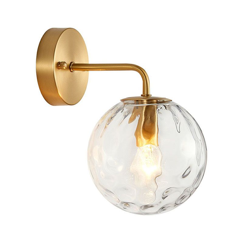 Minimalistische muurlamp met één bulb