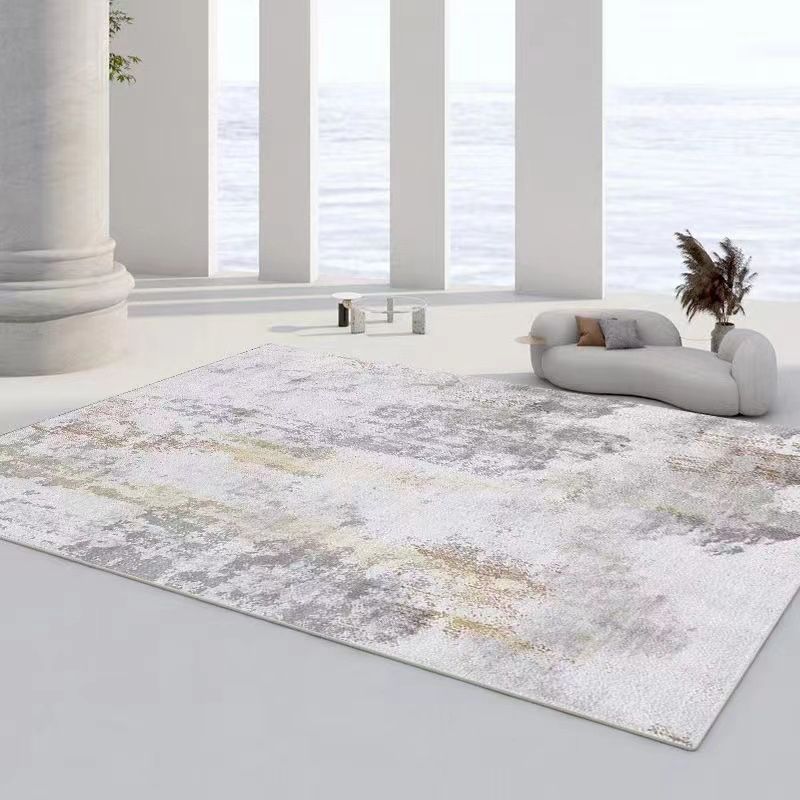 Brown Graphic Rug Polyester Casual Rug Non-Slip Backing Rug for Drawing Room