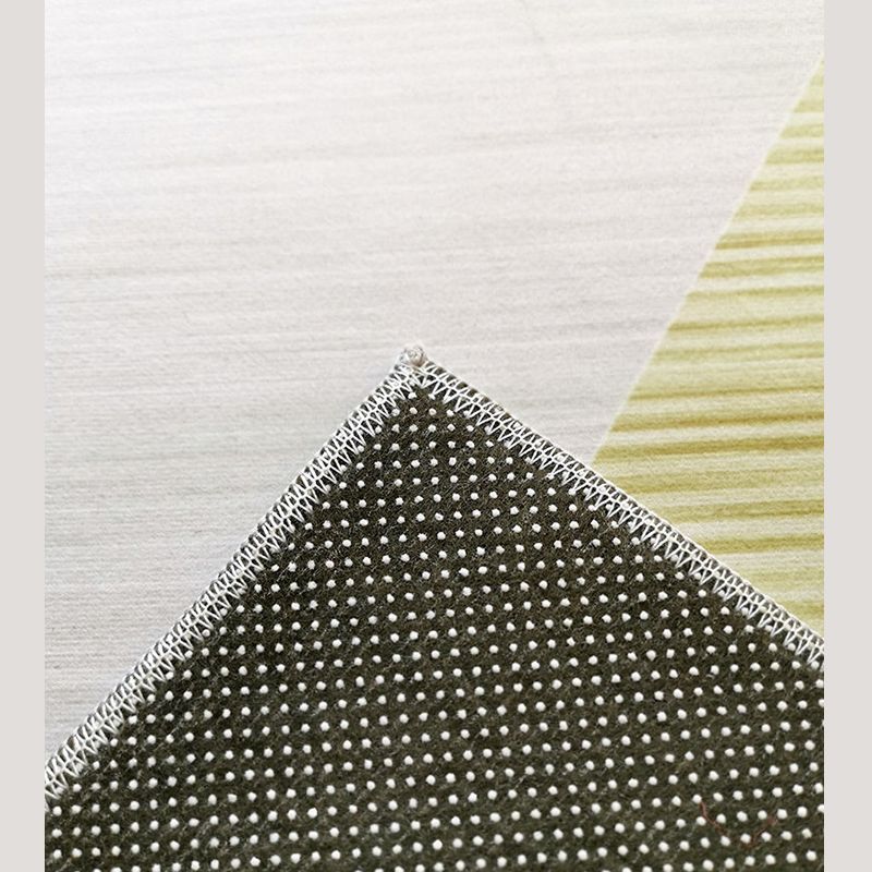 Gray Geometric Area Rug Rubber Modern Rug Washable Carpet for Living Room