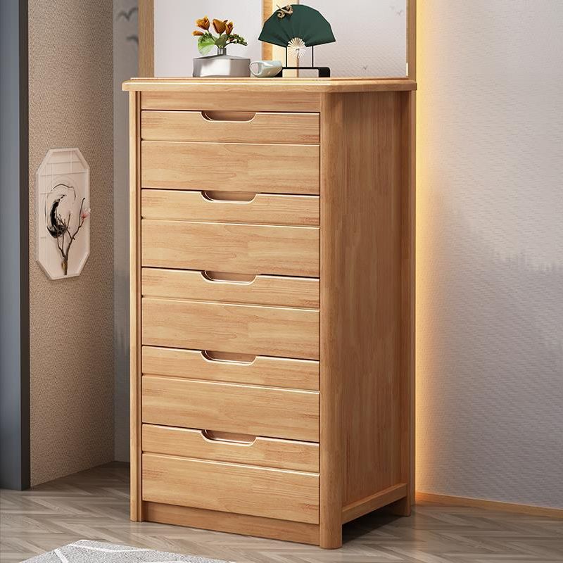 Traditional Solid Wood Lingerie Chest Soft-Close Drawers Bedroom Storage Chest