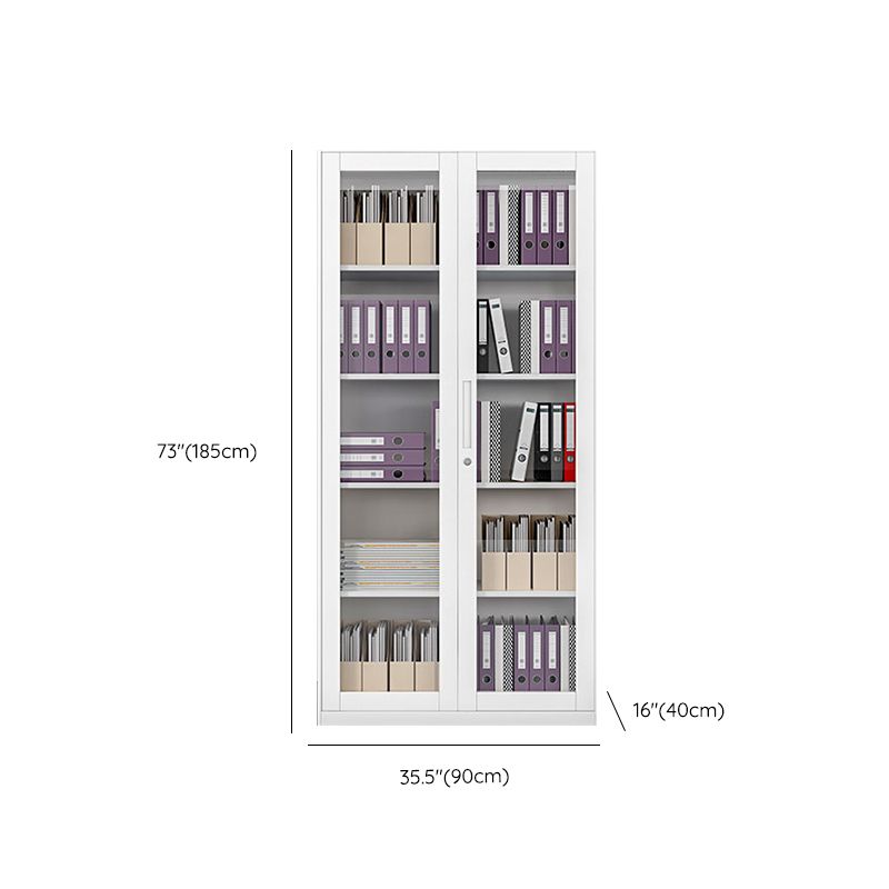 Contemporary File Cabinet Steel Frame Fire-Resistant File Cabinet
