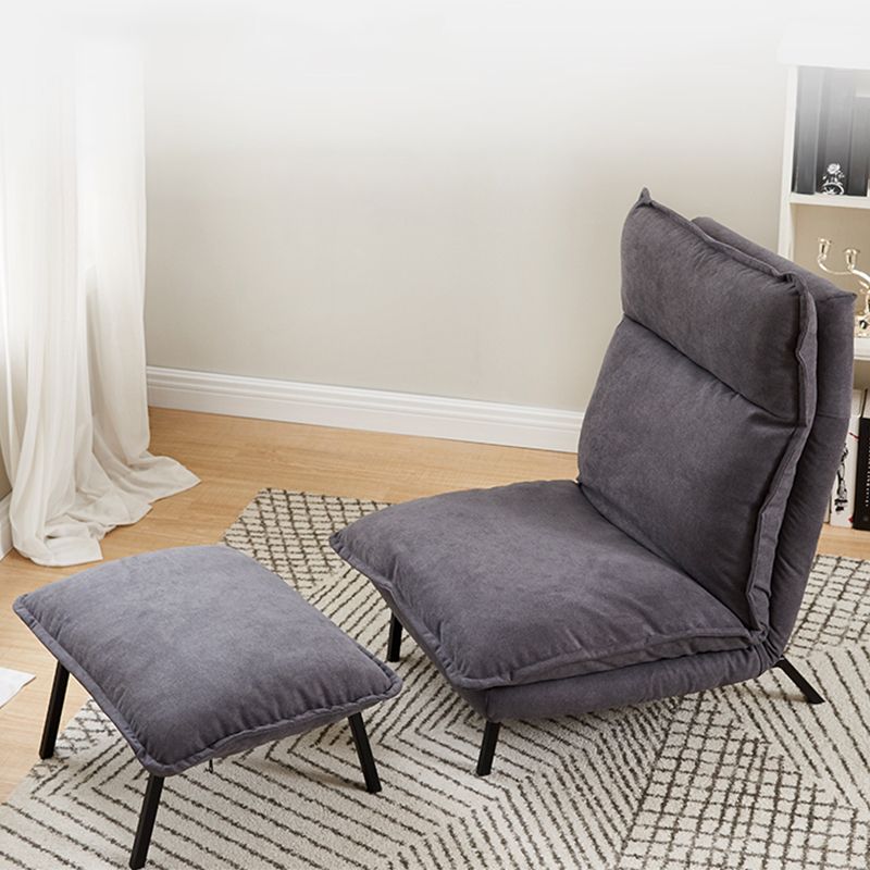 30.11" Wide Velvet Convertible Chair Armless Chair with Removable Cushions