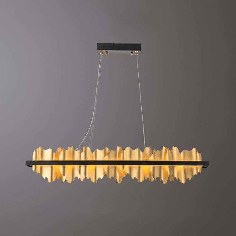 Moderne creatieve 1-licht hanglamp aluminium cirkelvormige hangende lamp voor eetkamer