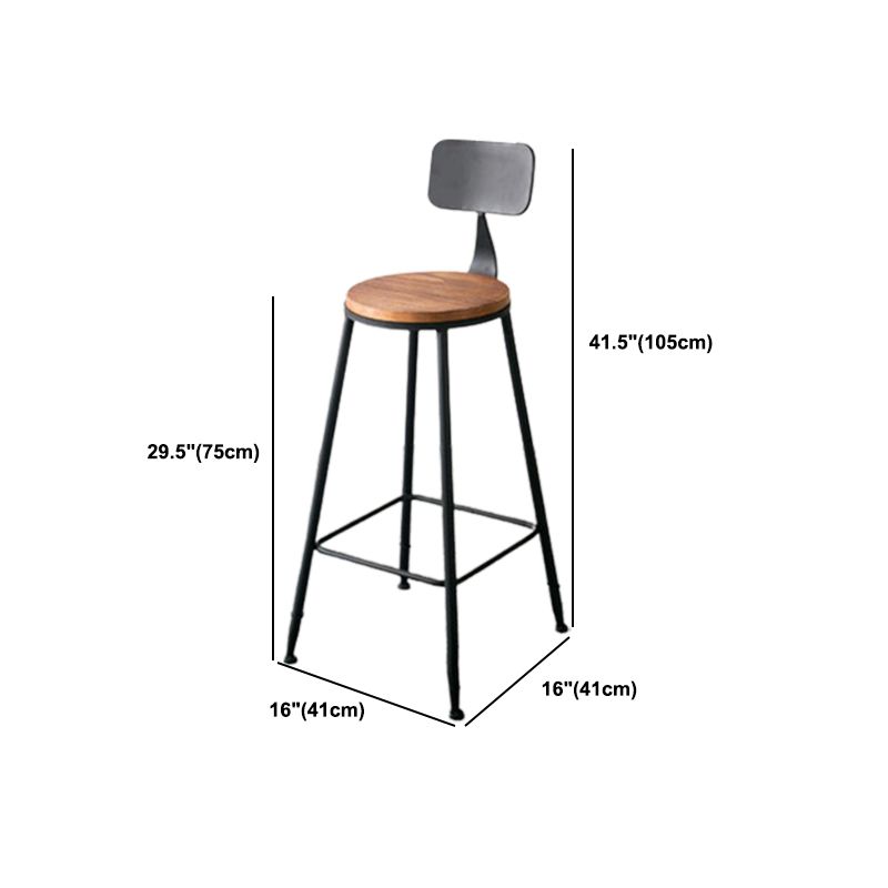 Modern Style Bar Table Set 1/7 Pieces Rectangle Wood Counter Table with Stools