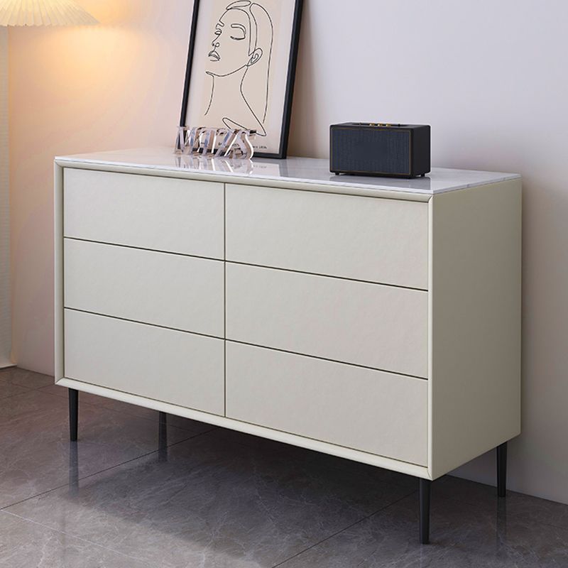 Contemporary Bedroom Wooden Storage Chest 15.7"Wide Chest with Drawers