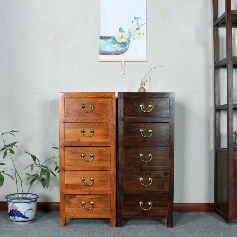 Traditional Solid Wood Storage Chest Bedroom Chest with Drawers