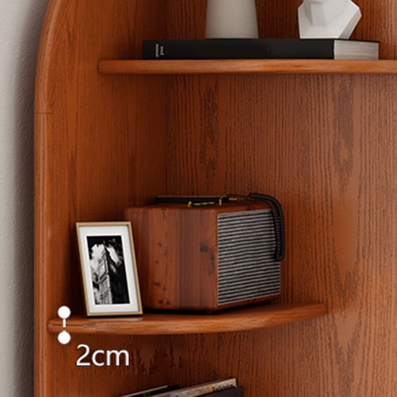 Traditional Closed Back Bookcase Shelves Included for Home Office