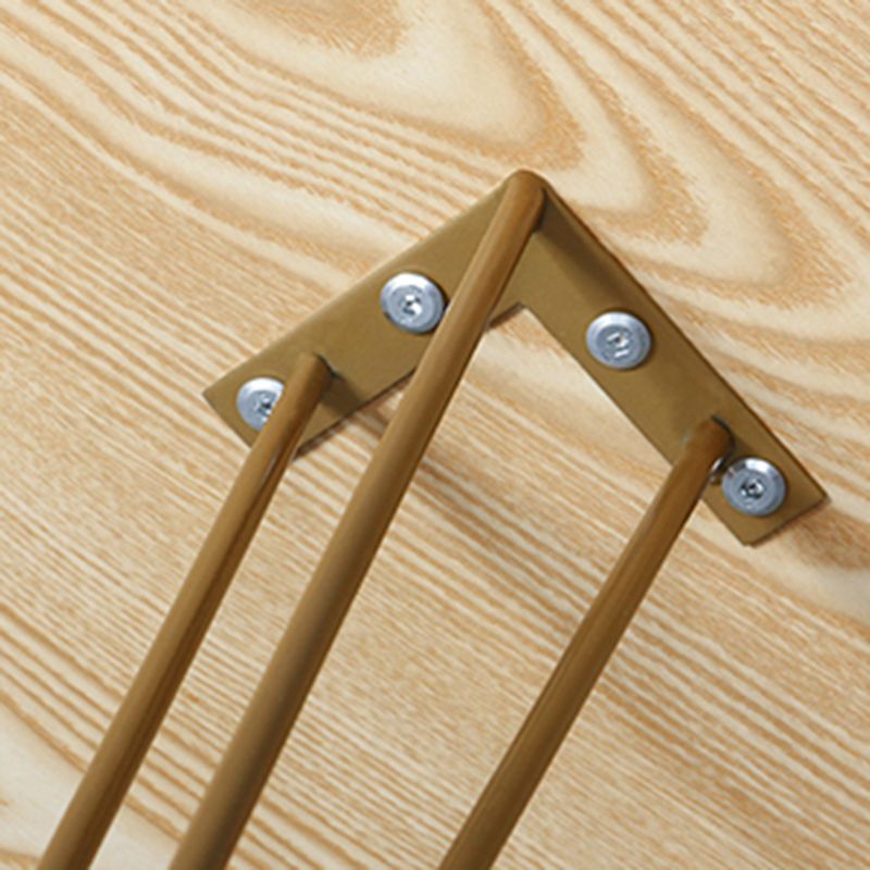 3 Legs Steel End Table Wood Round Side Table for Loving Room