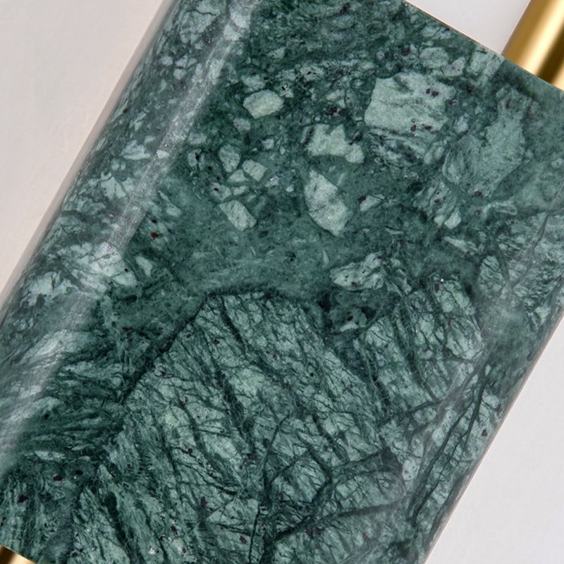 Luz de pared de metal moderna LED geométrica LED apliques con mármol para dormitorio