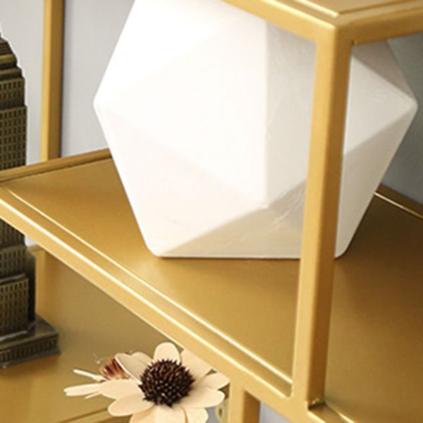 Industrial Metal Bookcase Floating 48.5"L Bookcase for Home Office