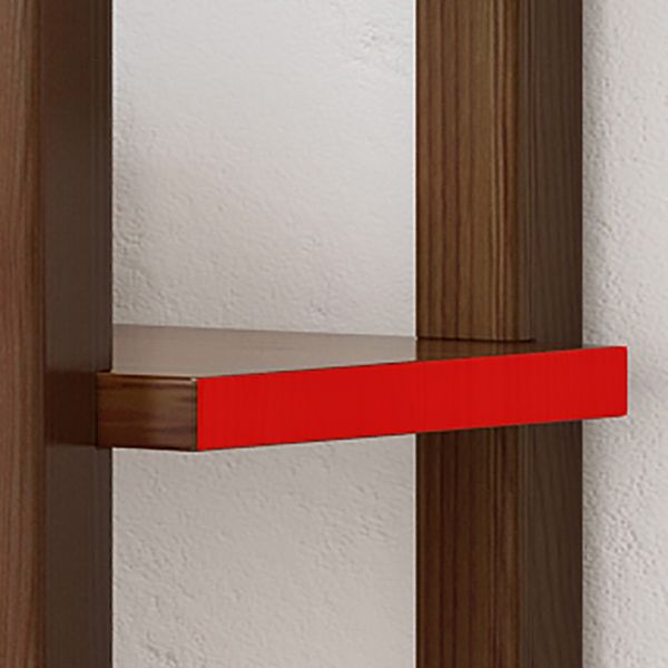 Vertical Shelf Bookcase with Shelves Wooden Bookshelf for Home Office