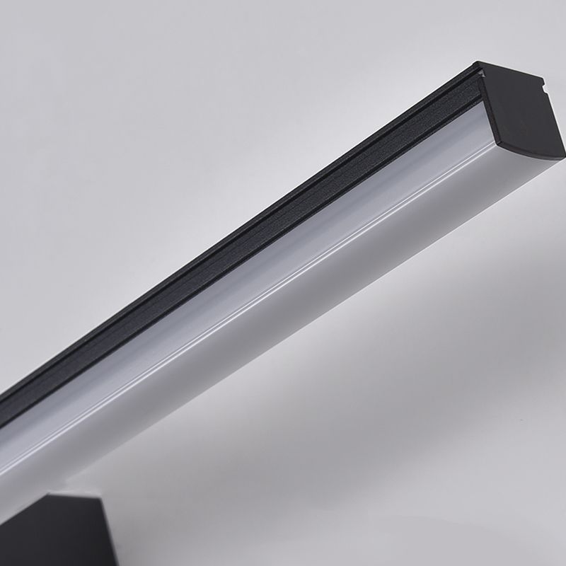 Modern Style Strip Shape Wall Lighting Metal 1 Light Wall Sconces for Shower Room