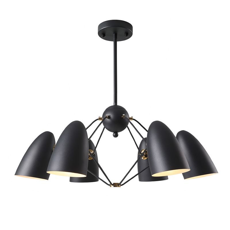 Modern Style Chandelier Pendant Light Shaded Pendant Chandelier with Metal Shade