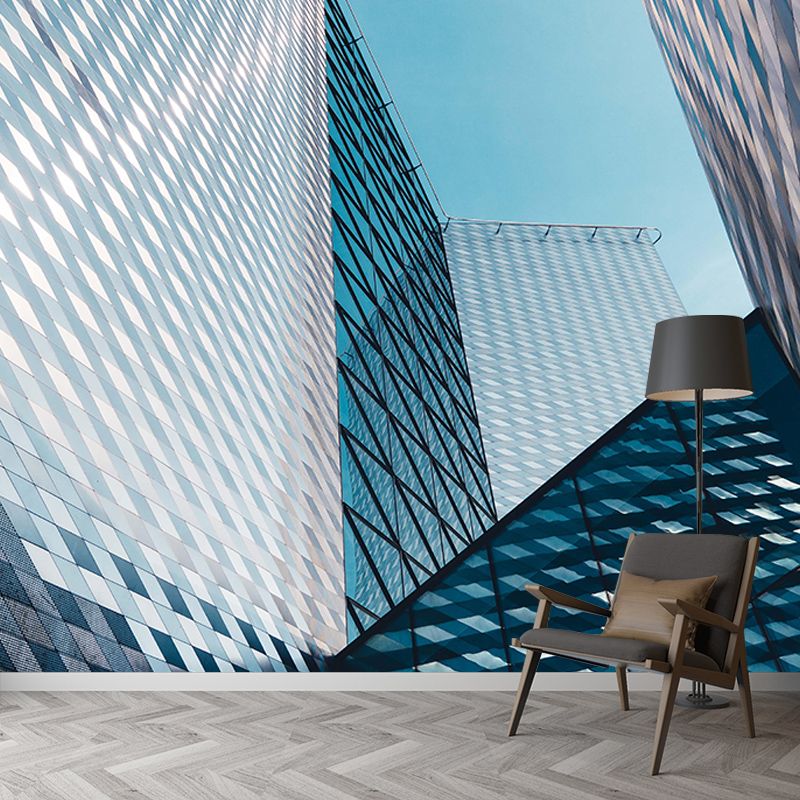 Photography Building Contemporary Style Building Mural Horizontal Room Wall Mural