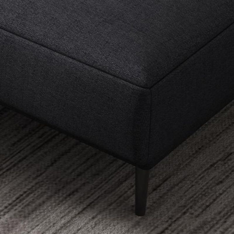 Contemporary Pillow Back Sectional with Recessed Arms for 4 People