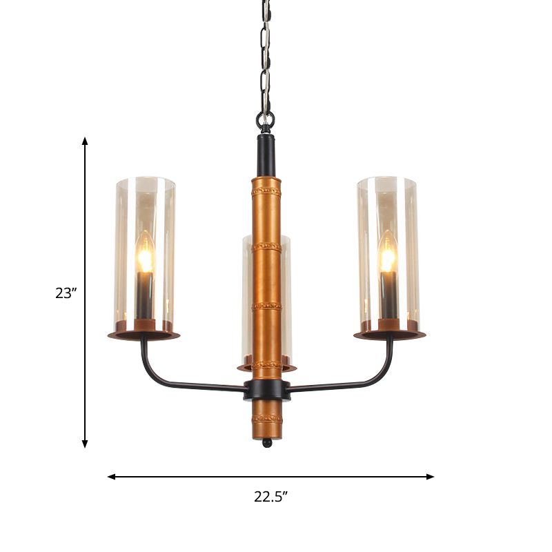 Lampadella tubolare di vetro grigio illuminazione modernista 3/5/6 luci soggiorno kit lampada a sospensione in oro e nero
