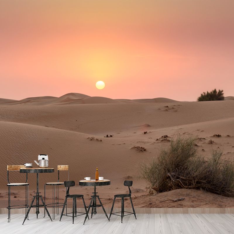 Customized Barren Desert Mural Environment Friendly for Sleeping Room Bedroom