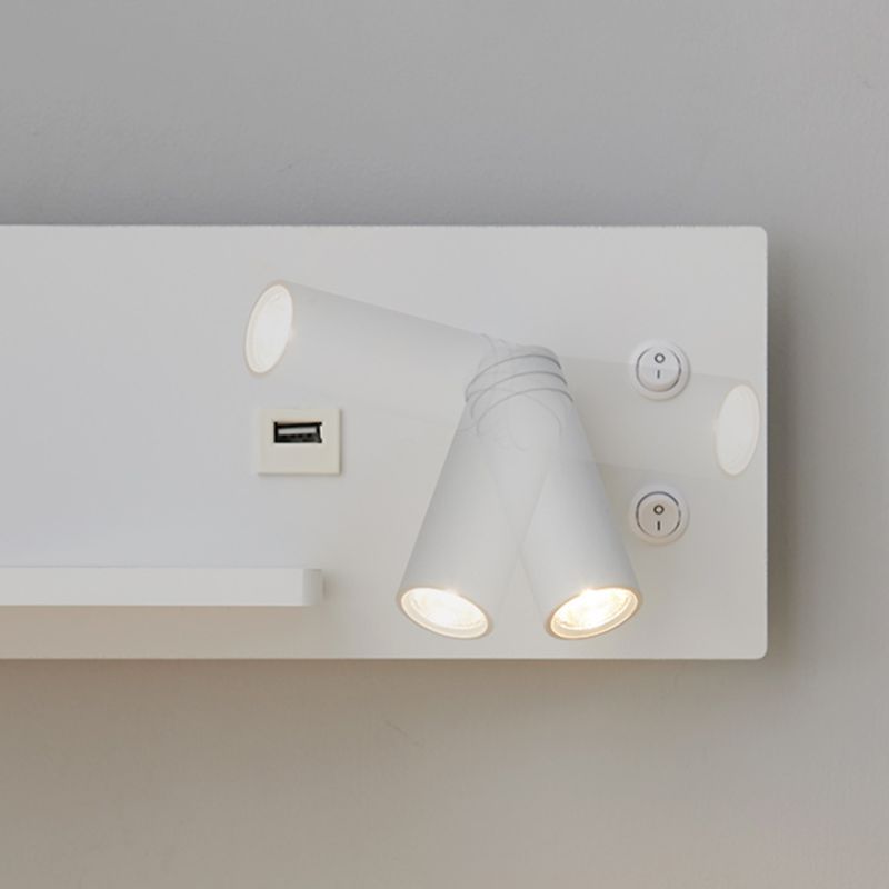 Zeitgenössische Leselampe Einfachheit Wandleuchte mit Metallschatten für Schlafzimmer