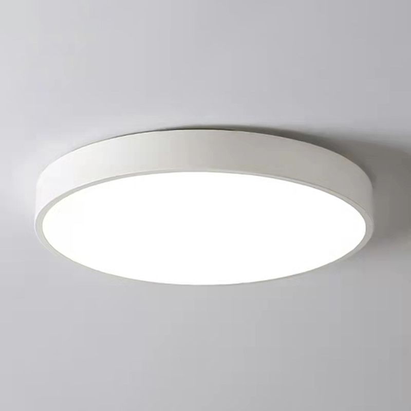 Lampada da soffitto di forma rotonda moderna in ferro amaretto 1 luce da incasso per balcone corridoio