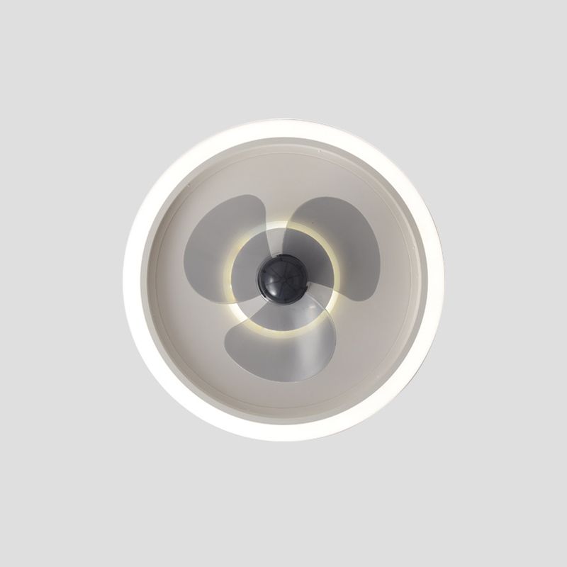 Acrylhalo -Ring Deckenlüfter Leuchte Makkaron Minimalist LED Semi Flush Leuchte