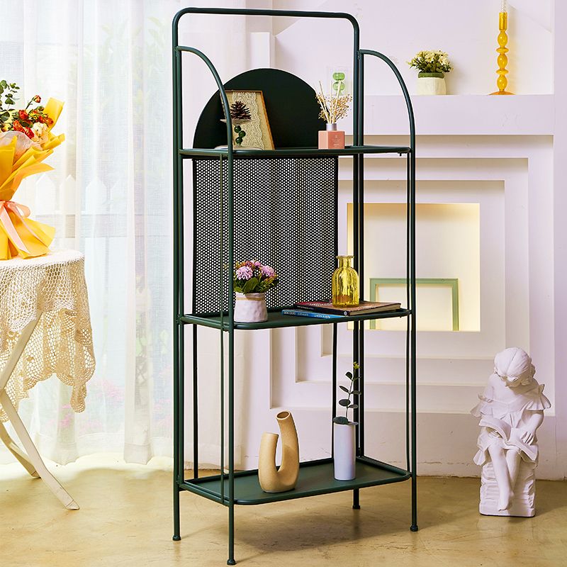 Modern Style Bookcase Etagere Open Back Metal Bookshelf for Home