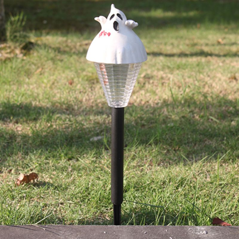 Ghost Courtyard Halloween LED Lawn Light Plastic Contemporary Solar Ground Lighting