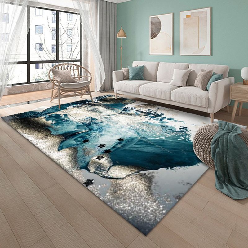 Modern Abstract Patroon Tapijt Polyester Gebied Rug Stain Resistent gebied Rug voor woonkamer