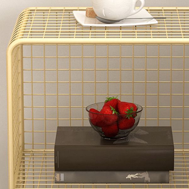 Modern Style Standard Bookcase Metal Closed Back Bookshelf for Home