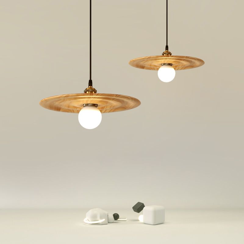 Moderne creatieve single hanging lamp houten schuur hanglamp voor eetkamer