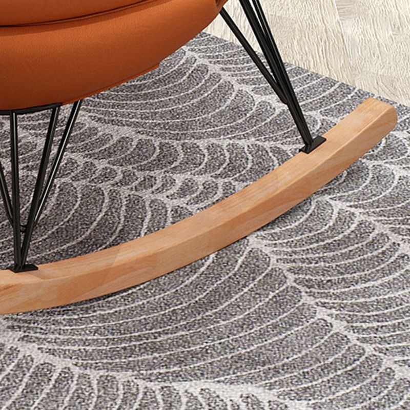 Modern Style Nursery Rocking Chair Indoor Sofa Rocking Chair with Cushion and Ottoman