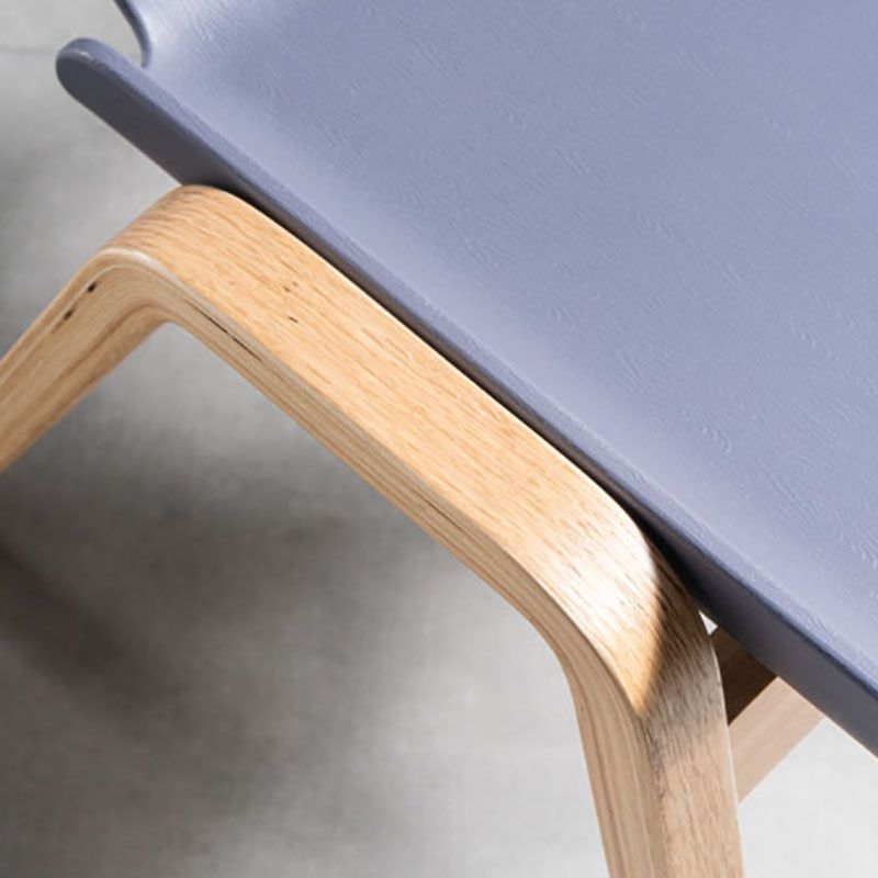 Eigentijdse stijl eetstoelen armloze stoelen voor keuken met houten benen