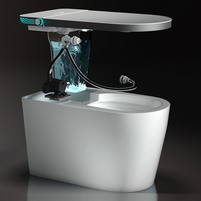 Contemporary Flush Toilet Floor Mounted One-Piece Toilet ABS Toilet Bowl