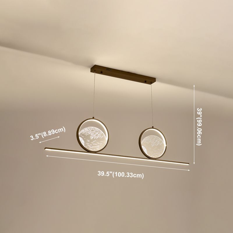 Luces colgantes colgantes geométricos de estilo moderno accesorios de iluminación de araña de metal