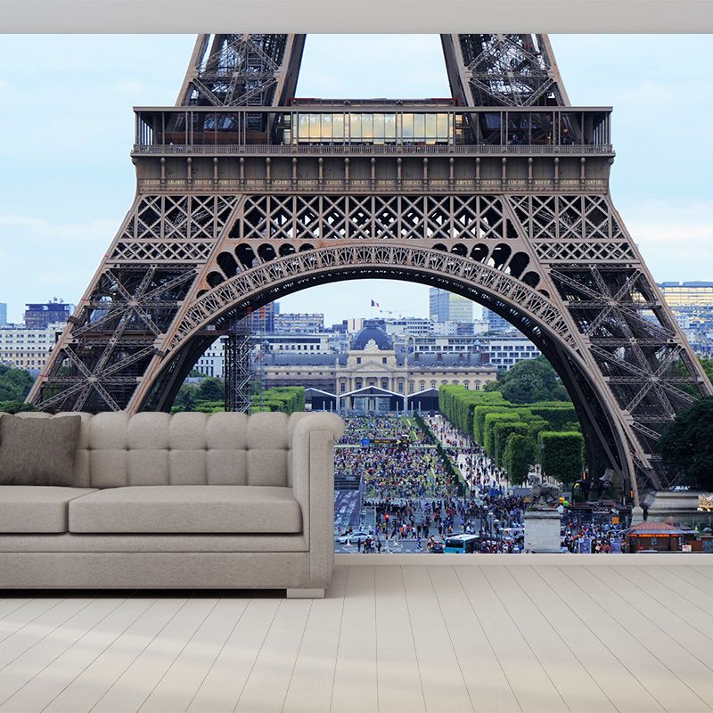 Architecture of Paris Houses Mural Decal Contemporary Water Resistant Wall Covering