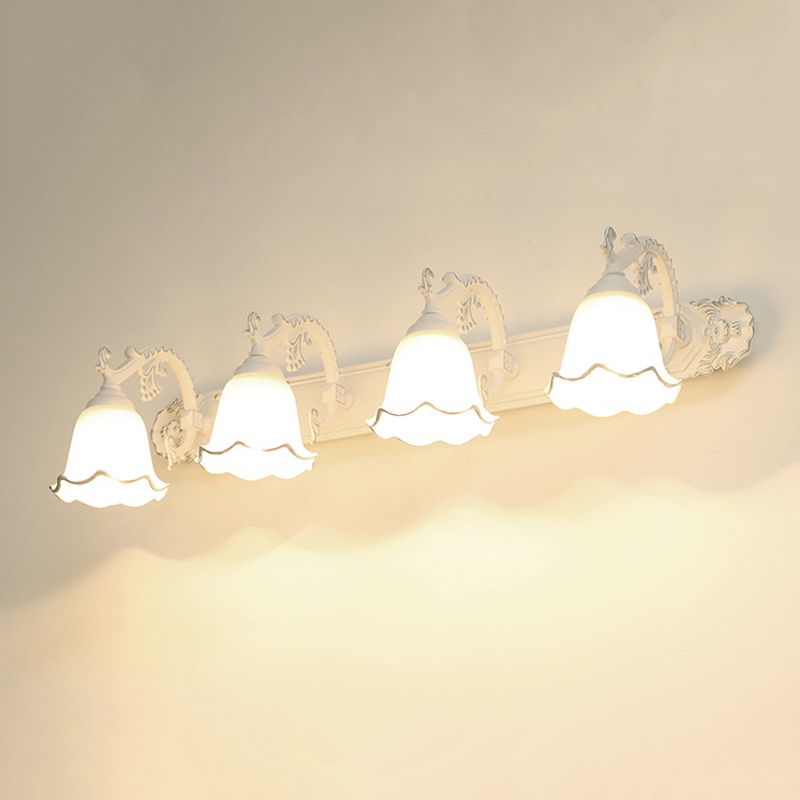 Modern Style Geometric Wall Mounted Lamps Metal Multi Lights Vanity Wall Sconce