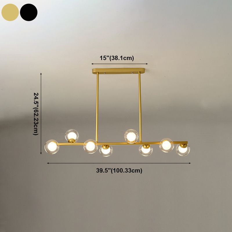 Modern Style Dining Pendant Lamp Fixture Kitchen Dining Room Glass Shade Hanging Light