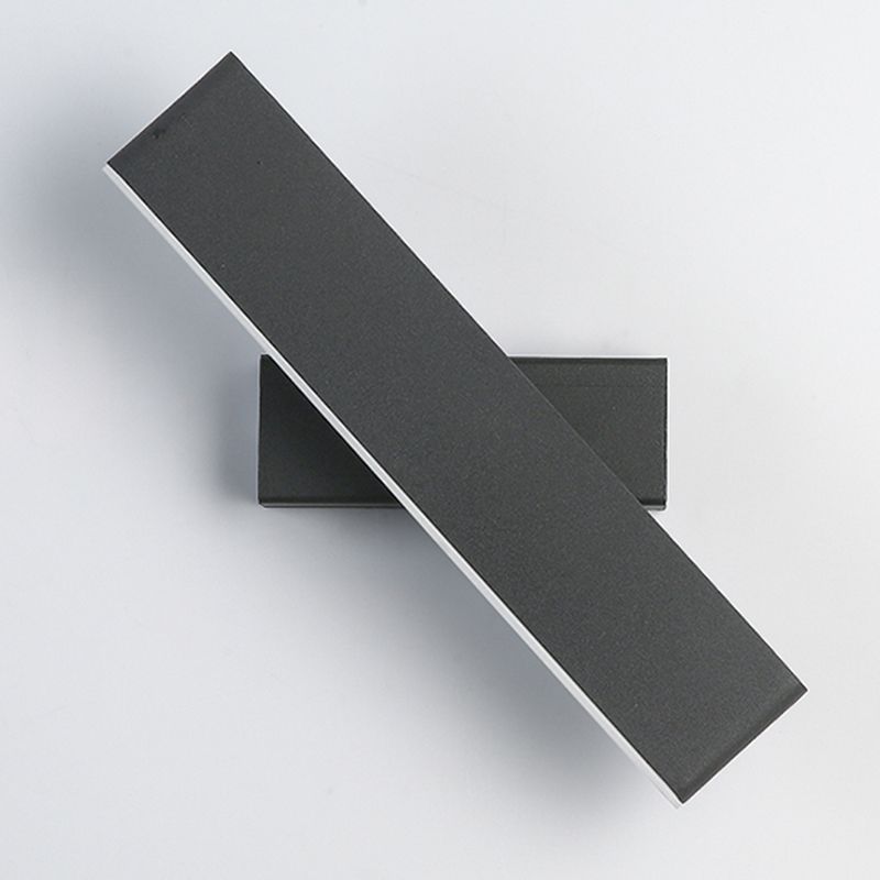 Lámpara de pared giratoria de aluminio LED moderna de moda moderna con tono acrílico