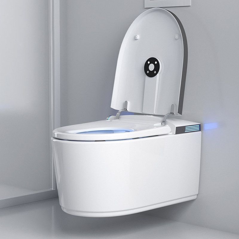 Modern 1-Piece Toilet Bowl In-Wall Urine Toilet with Slow Close Seat for Washroom