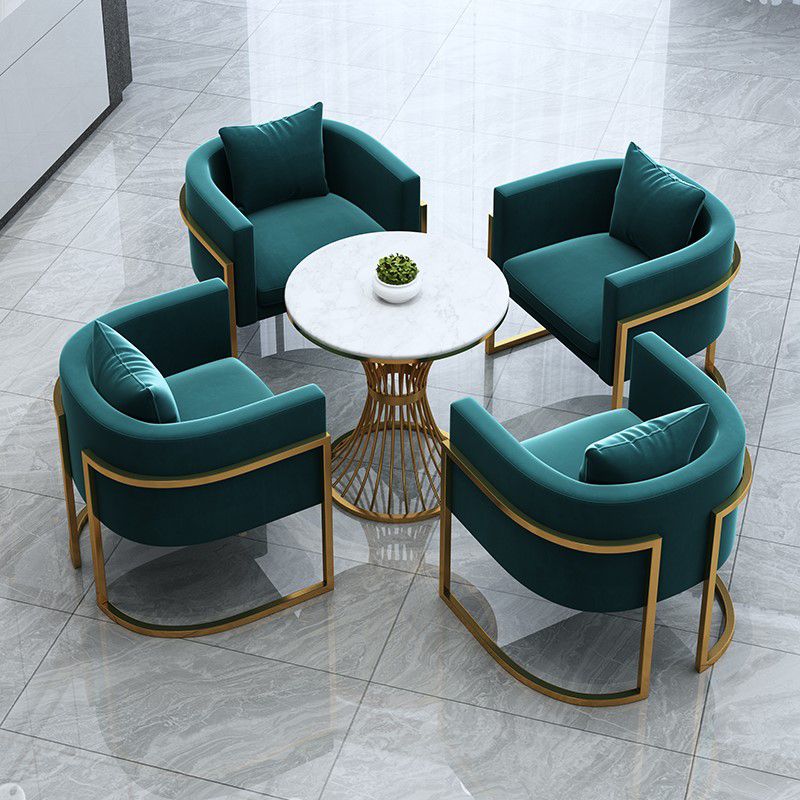 Gesinterde steen witte eettafel Luxe stijl vaste tafel voor eetkamer