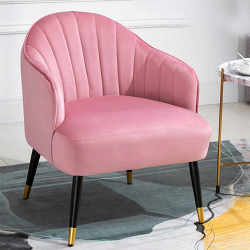 24.80" L x 29.52" W x 28.74" H Barrel Accent Chair Sloped Arm Chair for Living Room