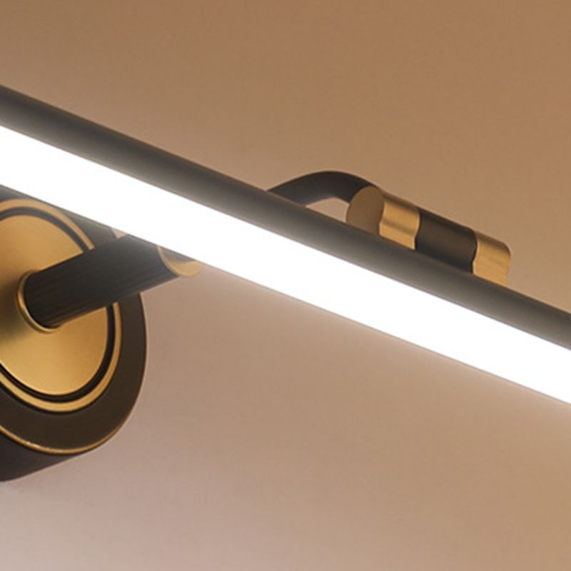 Modern Style Tube Vanity Wall Lights Metal 1 Light Vanity Mirror Lights