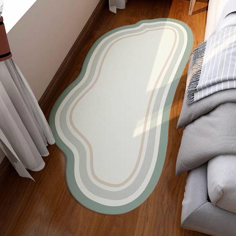 Casual Apricot Rug Polyester Cloud Rug Stain Resistant Rug for Living Room