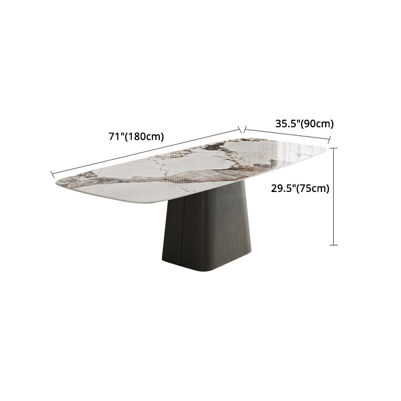 Scandinavian Style Sintered Stone Dining Table Set 1/4/5/7 Pieces Dining Set for Home Use